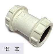 32mm Compression Straight Connector W940 White