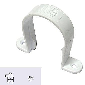 32mm Waste Pipe Clip W1180 White