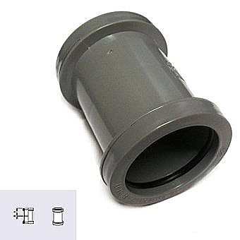 32mm Waste Straight Connector W902 Grey