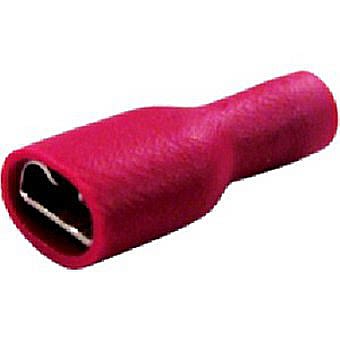 4.8mm Red Female Insulated Push-Ons  (Pack of 10)