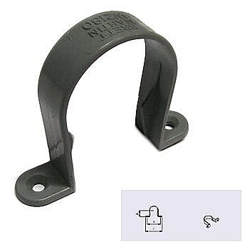 40mm Waste Pipe Clip W2180 Grey