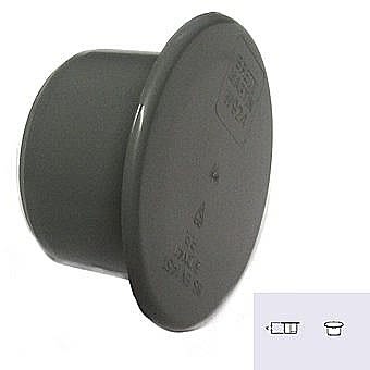 40mm Waste Socket Plug W924 Grey