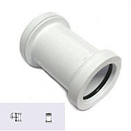 40mm Waste Straight Connector W922 White