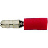 4mm Red Insulated Male Bullets (Pack of 10)