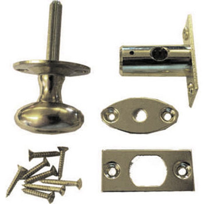 60mm (2 3/8") Brass Rack Bolt Set with Thumb Turn Ray Grahams DIY Store