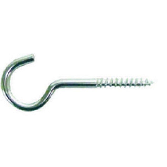 80mm x 12mm ZP Steel Screw Hooks (Pack of 3) Ray Grahams DIY Store