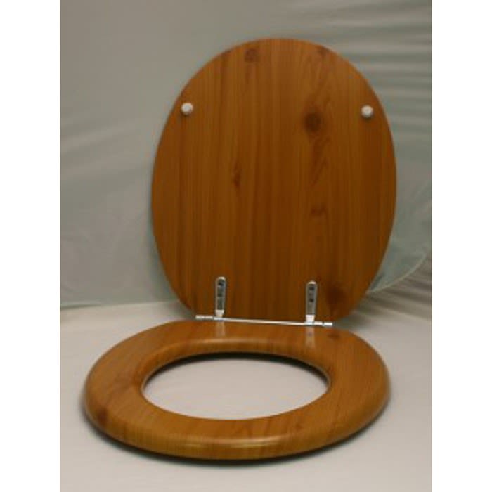 Antique Pine Effect Toilet Seat Ray Grahams DIY Store