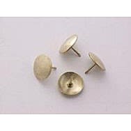 Bayonet Solid Head Brassed Drawing Pins 50 Per Box