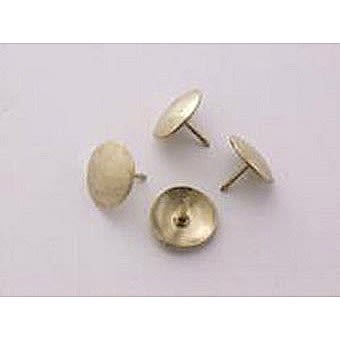 Bayonet Solid Head Brassed Drawing Pins 50 Per Box