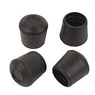 Black Rubber Leg Tips 19mm (Pack of 4)