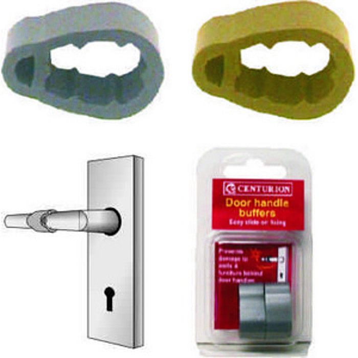 Brass Colour Door Handle Buffer (Pack of 2) Ray Grahams DIY Store
