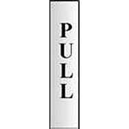 Centurion 2161 Pull Vertical Sign Silver