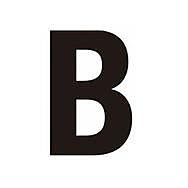 Centurion BH75BP Black Self Adhesive Vinyl Letter B