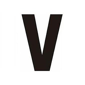 Centurion BH75VP Black Self Adhesive Vinyl Letter V