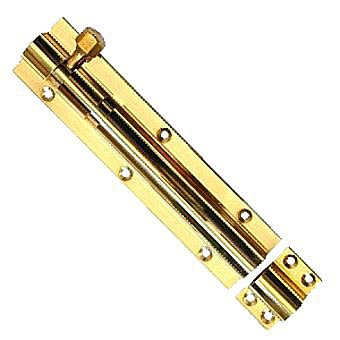 Centurion DB21P Polished Brass Straight Barrel Bolt 150mm x 25mm
