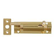 Centurion DB64P Polished Brass Wide Necked Barrel Bolt 100mm