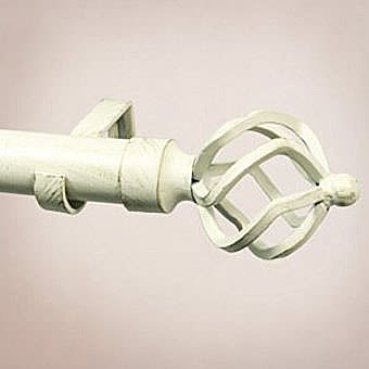 Deville 362Z Paintworks Cage End Curtain Pole 1.2-2.1m