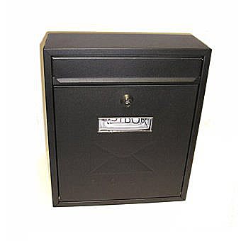 De Vielle Contemporary Post Box in Black