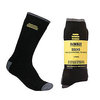 DeWalt Socks Size 6-12 Pack of 2