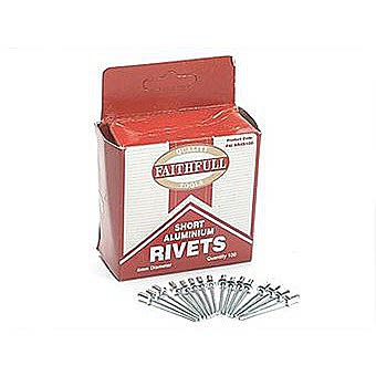Faithfull 4mm Short Faithfull Aluminium Rivets FAIAR4S100
