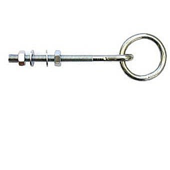 Galvanised Manger Ring On Welded Eye Bolt 200mm