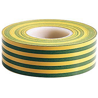 Green Yellow - Earth PVC Insulation Tape 19mm x 20M