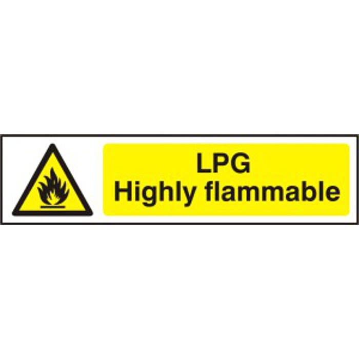 LPG Highly flammable PVC (200 x 50mm) Ray Grahams DIY Store
