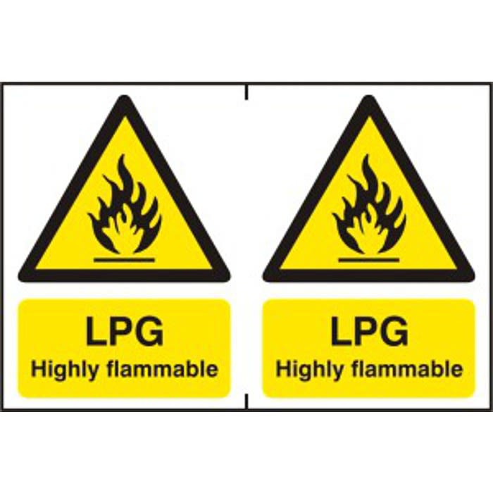 LPG Highly flammable PVC (300 x 200mm) Ray Grahams DIY Store