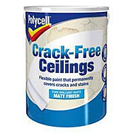 Polycell Crack-Free Ceiling Paint 2.5L - White