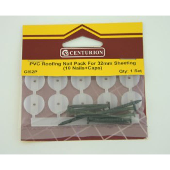 PVC Roofing Nail Pack (Pack of 10) Ray Grahams DIY Store