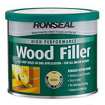 Ronseal Natural High Performance Wood Filler 550g Tin