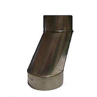 Schiedel 6" x 8" Stainless Steel Offset Flue Adaptor
