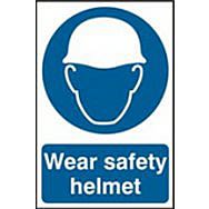 Spectrum 0001 Wear Safety Helmet Sign