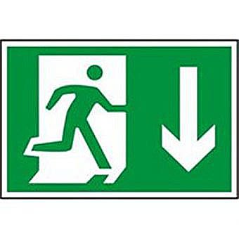 Spectrum 1529 Man Running With Down Arrow Sign  (Graphic Only)