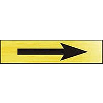 Spectrum 2055 Arrow Graphic Sign Gold