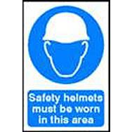 Spectrum 4000 Safety Helmets Must Be Worn In This Area Sign