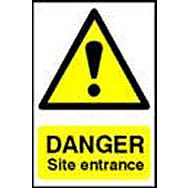 Spectrum 4102 Danger Site Entrance Sign
