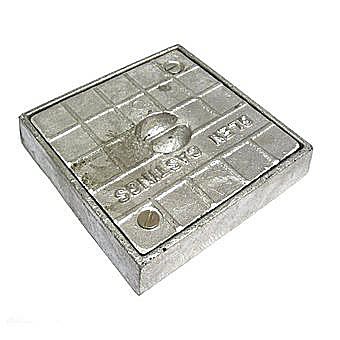 Square Alloy Seal Plate 120 x 120mm