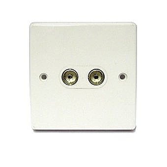 Twin TV - FM Coaxial Aerial Socket 961