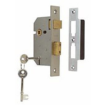 Union 2 Lever Mortice Lock 3" Satin Chrome Y2295CH76