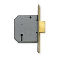 Union 3 Lever Mortice Deadlock 3" Polished Brass Y2177PL78