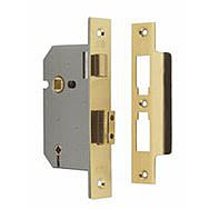 Union Bathroom Mortice Lock 2 1/2" Polished Brass Y2294PB63