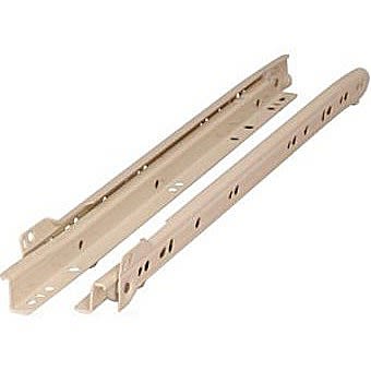 White Metal Drawer Runner 300mm (12 Inch)