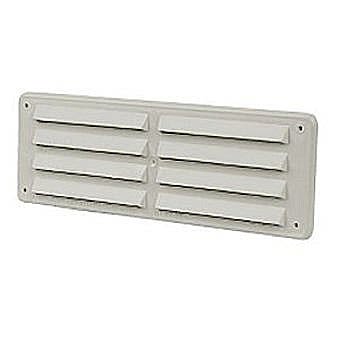 White Plastic Louvre Vent 9½" x 3½"