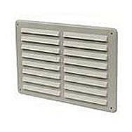 White Plastic Louvre Vent 9½" x 6½"