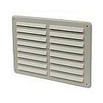 White Plastic Louvre Vent 9½" x 9½"