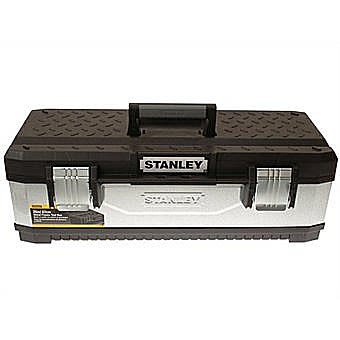 Stanley Galvanised Metal Toolbox 26 Inch 1-95-620