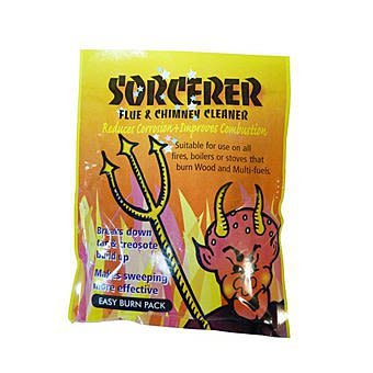 Sorcerer Flue And Chimney Cleaner 90 Grams Easy Burn Pack