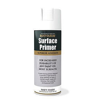 RustOleum Surface Primer Spray Paint - Matt White