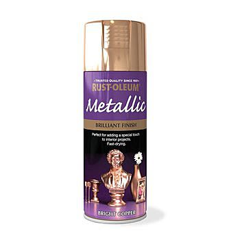 RustOleum Metallic Bright Copper Spray Paint 400ml